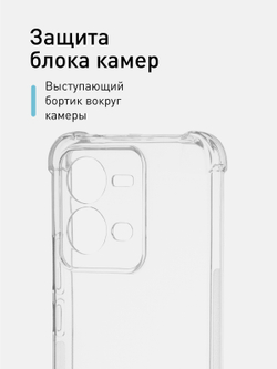 Чехол ROSCO для Vivo V25e;Vivo V25 оптом (арт. VV-V25E-HARD-TPU-TRANSPARENT)