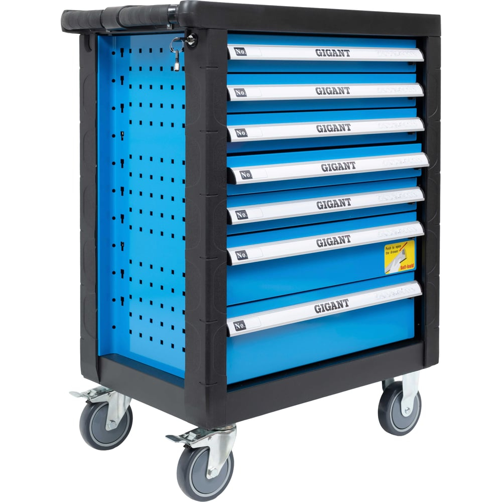 Тележка инструментальная 7 ящиков с набором инструментов 70 предметов, Gigant GTCS-70