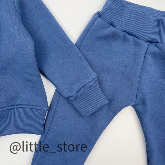 Комплект из футера с начесом "New one" Индиго