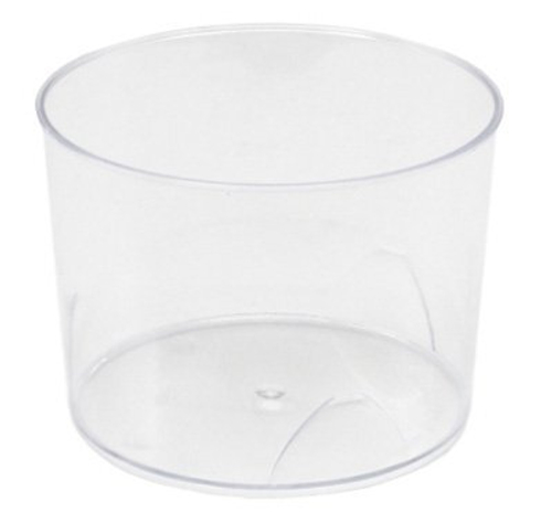 Форма Креманка, 200 мл, круглая, диаметр 78 мм, высота 57 мм, прозрачная PS, 20 штук (крышка 19-4642)