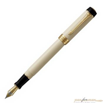 Перьевая ручка Parker Duofold F77 Centennial Ivory/Black GT перо F 18K (1931391)