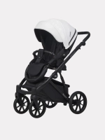 Коляска 2 в 1 Riko Basic Montana Ecco цвет 32 White-Light Silver (белый-св.серый)