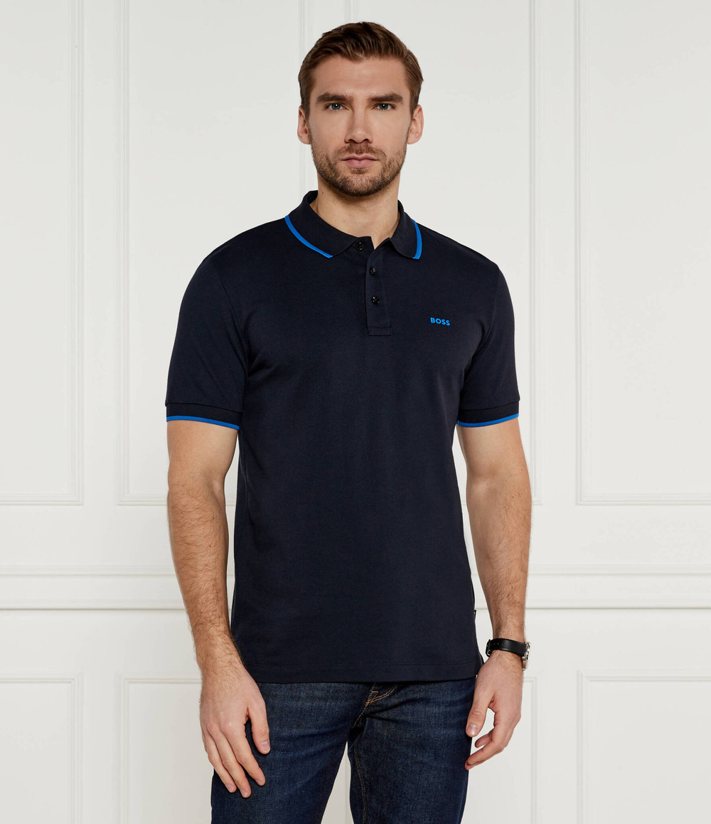 Поло Parlay BOSS BLACK - темно-синий(50494697)