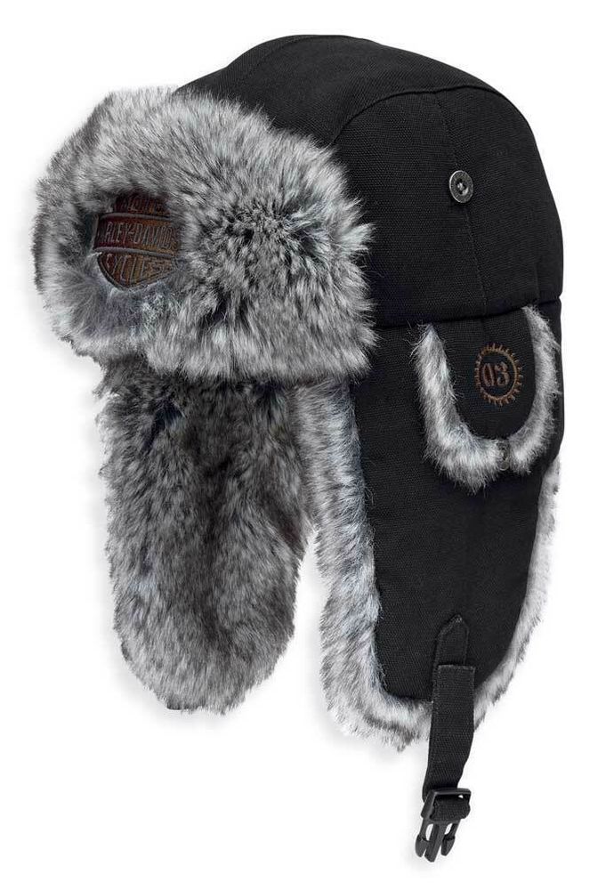 Мужская зимняя шапка Harley Davidson