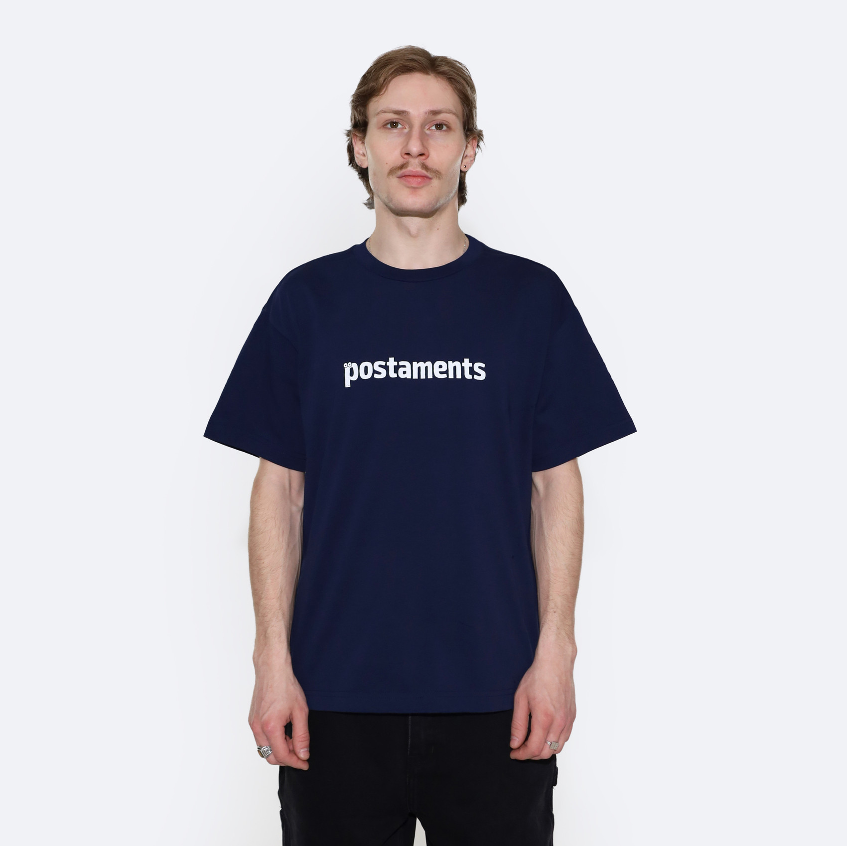 Футболка Postaments Basic Logo (blue) артикул: - купить в магазине Дайс