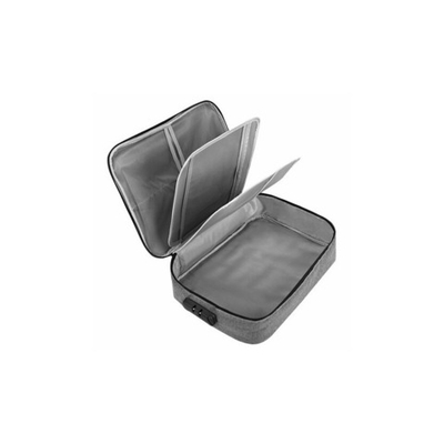 Папка-органайзер для документов с кодовым замком СЕРЫЙ ВОДОНЕПРОНИЦАЕМЫЙ А4, BRAUBERG DOCS, 271960