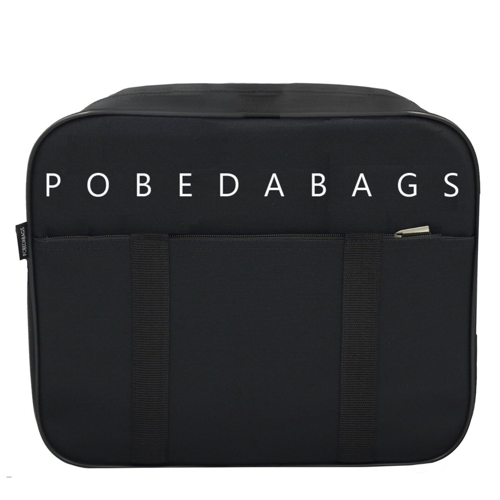 Сумка дорожная для ручной клади Pobedabags Стандарт плюс черная 36 x 30 x 27 см