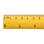 Набор деревянных линеек для измерения 20 см, 2 шт, MC-Basir, измерительная (чертежная) линейка с делениями длиной 200 мм