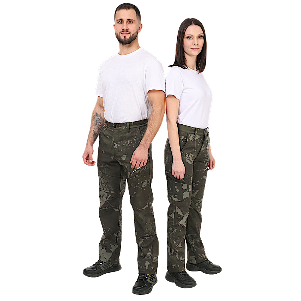 Костюм Aquatic К-24 цвет Camo Black фирменная печать Soft-Shell 10/10 -