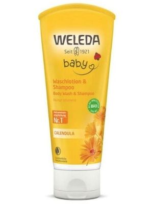 WELEDA Детский шампунь-гель с календулой для волос и тела 200 мл