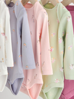 Боди с длинным рукавом для малышей Next N95-305, 5 шт., Белый, Розовый, Салатовый