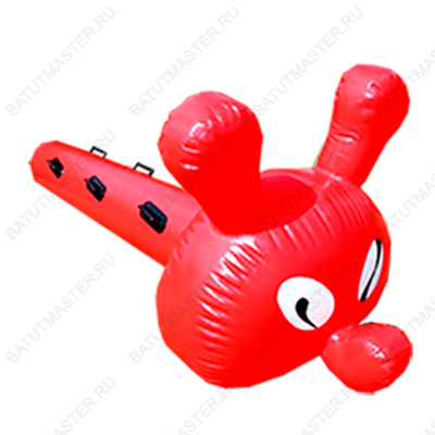 Надувная командная игра "Верхом на гусенице"  4,5*1*2м