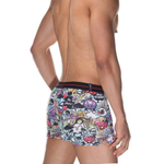 Мужские трусы-боксеры с принтом в виде эмодзи (Размер: M) (Цвет: черный)