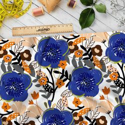 Ткань шифон соцветия для весеннего дизайна