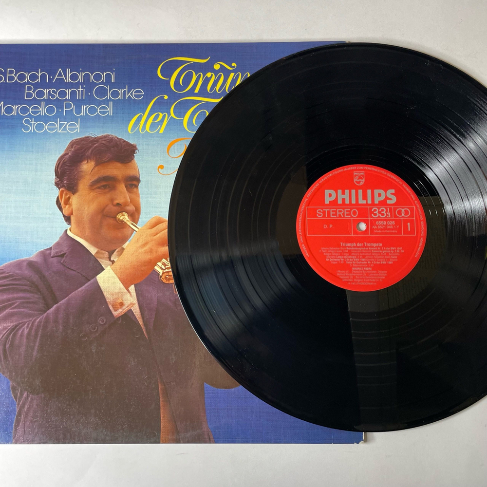 Винтажная виниловая пластинка LP Maurice Andre, Triumph Der Trompete (Германия 1973)