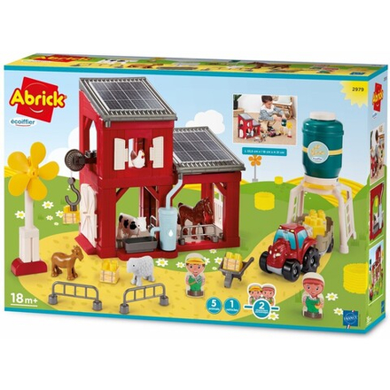 Ecoiffier Abrick - Большая органическая ферма + трактор с прицепом 2979 / артикул   2979  / GTIN 3280250029793