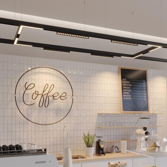 359948 PORT NT25 214 черный Трековый светильник с переключ. цв. темпер. IP20 LED 3000К\4000К\6000К 18W 90-240V VECTOR