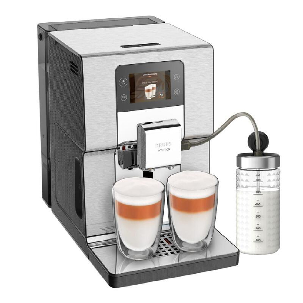 Кофемашина Krups EA877D10 серебристый/черный