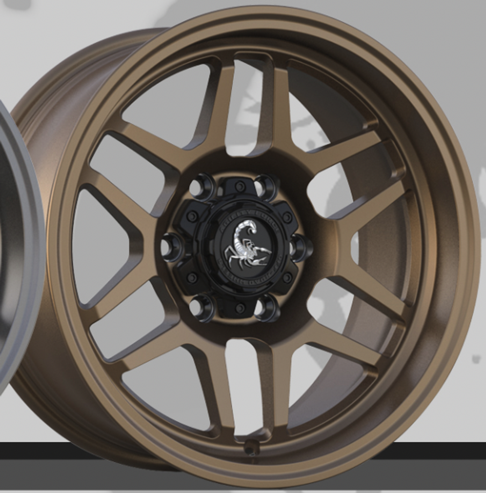 Диск колесный, кованый UT760 R17 8,0 ET0 AGILITY FORCE Matte Bronze