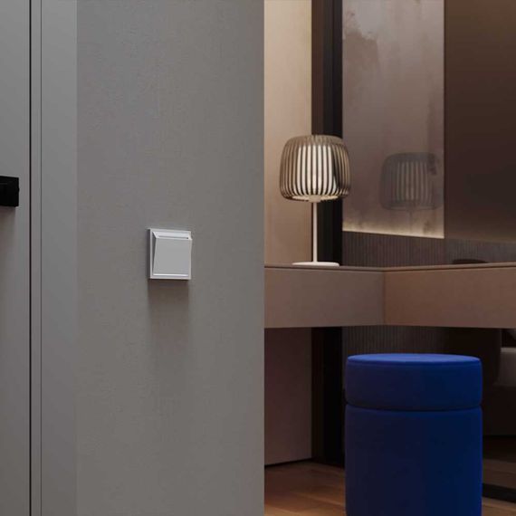 Накладка для выключателя карточного, S70 (серый) Voltum VLS002616