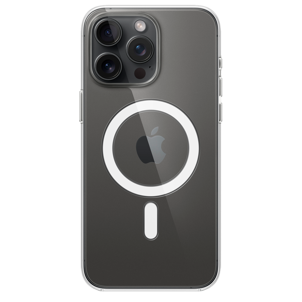 Прозрачный чехол с поддержкой MagSafe Apple Clear Case для iPhone 15 Pro Max
