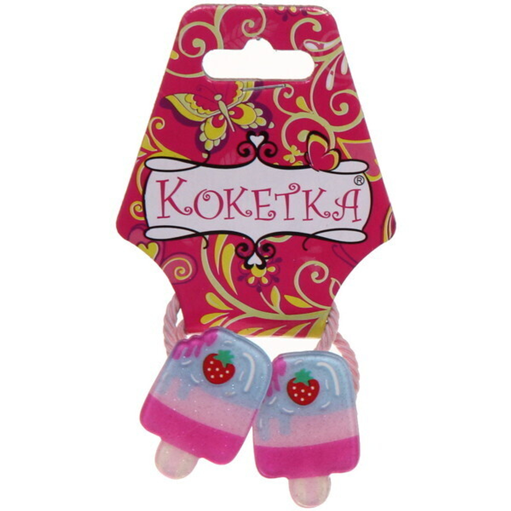 Резинки для волос 2 шт детские «Puppi- Мороженое», микс 4 цвета, d-3 см