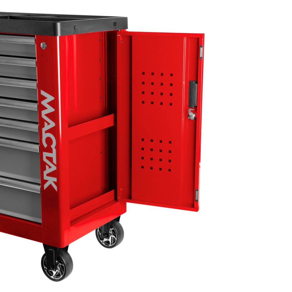 МАСТАК (521-07580R) Тележка инструментальная, 7 выдвижных ящиков, "НОВА", красная