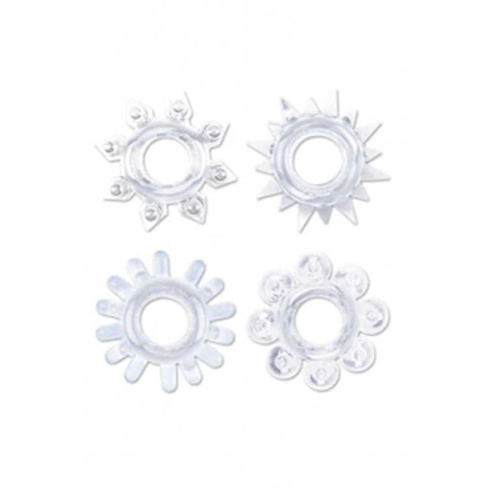 Набор эрекционных колец Cock Rings Set (Цвет: прозрачный)