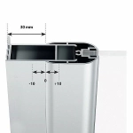 Душевой уголок Ravak Chrome CRV1+CPS 90х80 профиль белый/стекло прозрачное