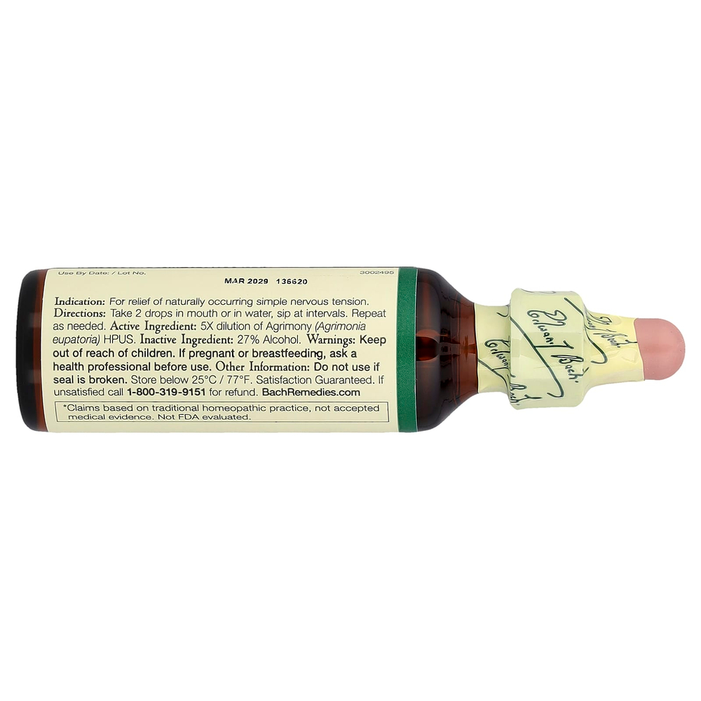 Bach, Original Flower Remedies, репейник, 20 мл (0,7 жидк. унц.)