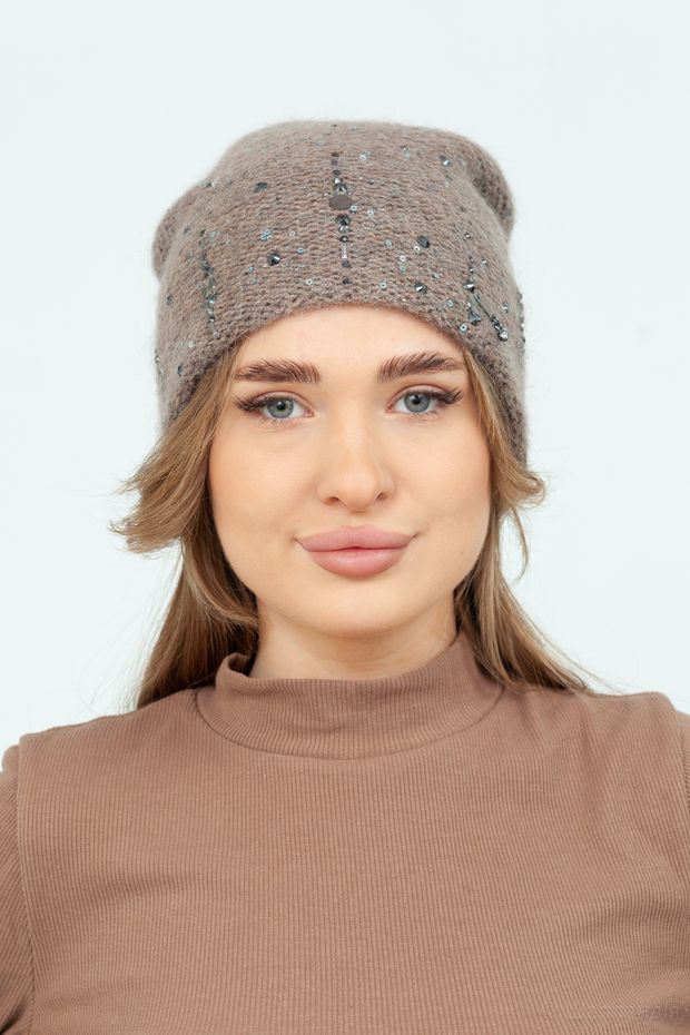 1010 CL Шапка (Темно-бежевый / 57-58 / 30х30х6 / 0.3 / 57 / Темно-бежевый / Шерсть)