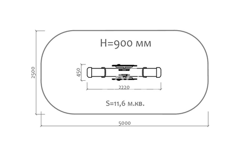 Качели-балансир “Крокодил”