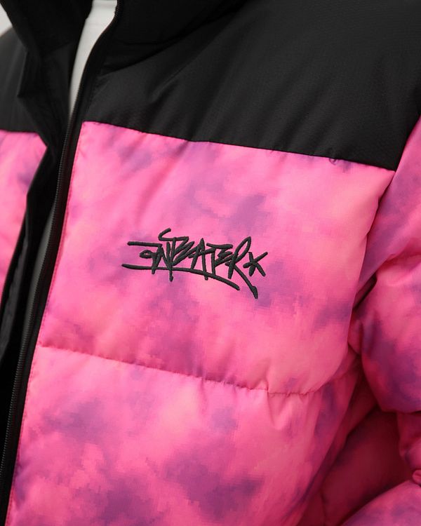 Пуховик Downjacket Tie Dye Bright Pink - фото 4