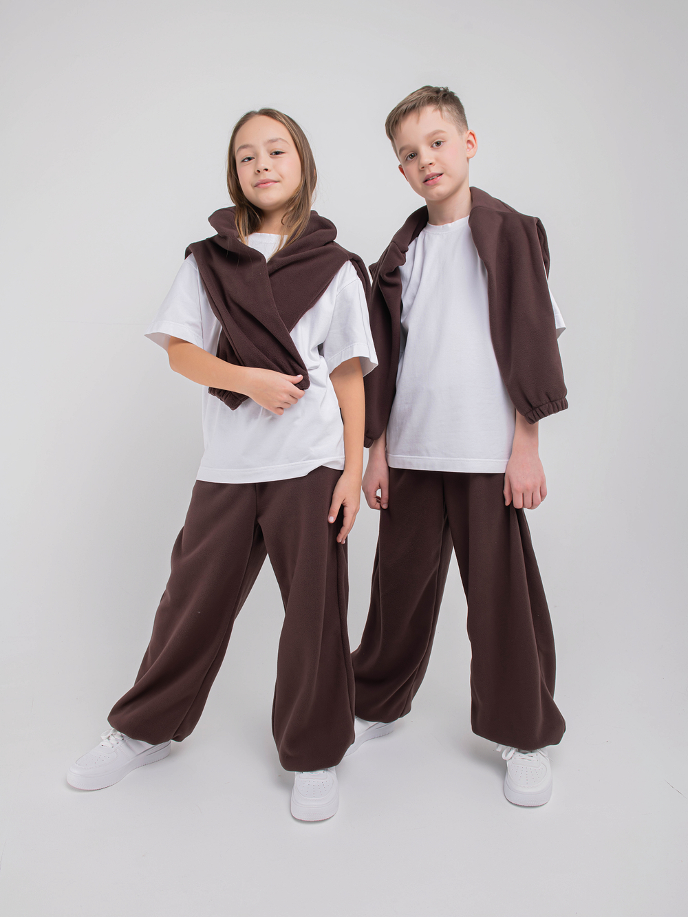 Костюм флисовый с олимпийкой "Шоколад" 7+