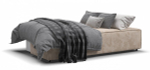 Диван Норд мини Велюр Алькантара пепел (последний экземпляр)