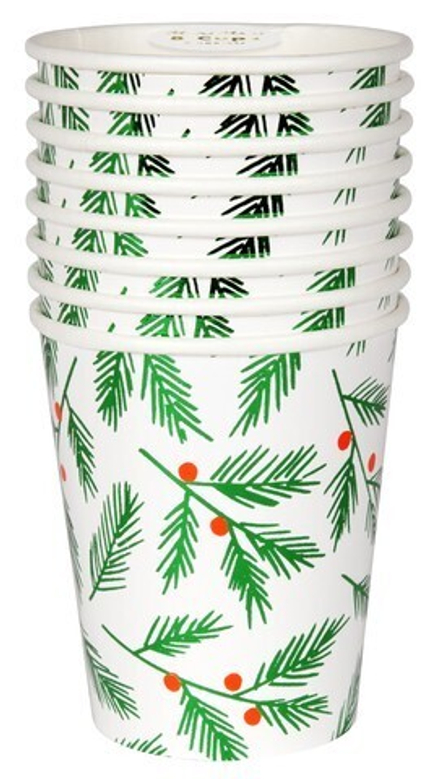 Стаканы "Festive Leaves & Berries"8 шт.