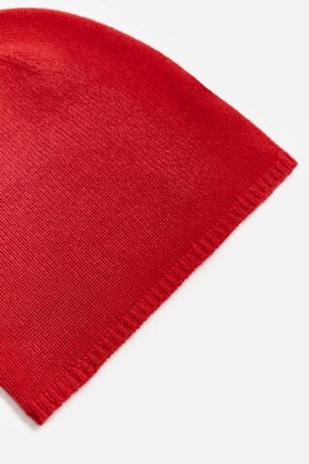 ZARA ШАПКА ИЗ ШЕРСТИ И КАШЕМИРА, КРАСНЫЙ