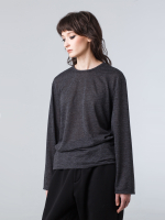 Лонгслив унисекс "Серость". Серый меланж