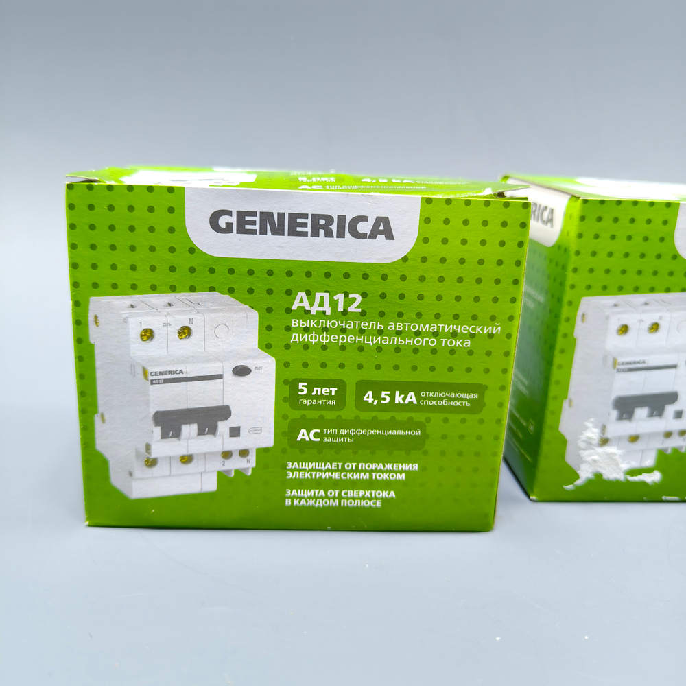 GENERICA Автоматические и Дифференциальные выключатели (Новые)