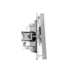 ARTGALLERY 2-клавишный ВЫКЛЮЧАТЕЛЬ с подсветкой, сх.5а, 10АХ, механизм, быстрозажим. клем., АЛЮМИНИЙ