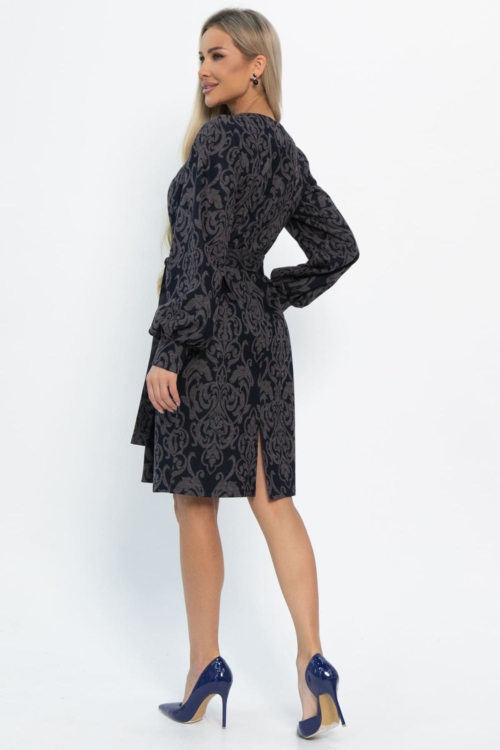 Платье Шарли (черно-коричневое) П14861-18М LT Collection