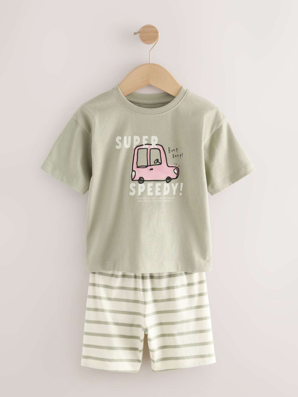 Пижама для мальчика Next AL8-544, 3 шт., Хаки, Бежевый