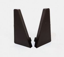 Комплект заглушек для щелевого плинтуса Pro Design 570 коньяк