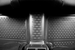 Коврики Optimum, 3D в салон MITSUBISHI Outlander, 2012-2015, 2015- , 2 WD, 4 шт. (повышенная износостойкость, полиуретан, чёрные) Format.FORMAT.3D.35.28.210