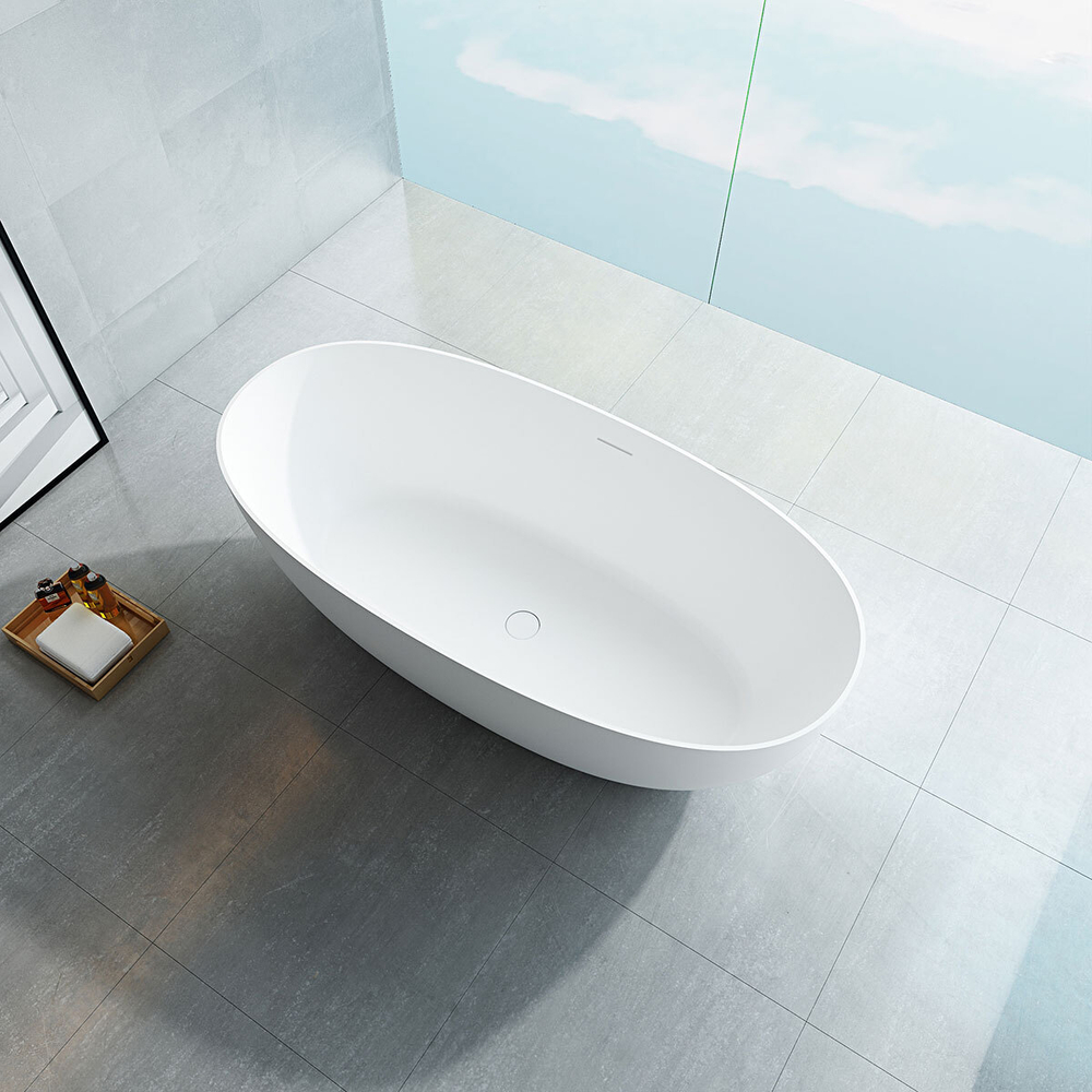 Ванна Solid Surface Vincea Vincea VBT-6S01MW, 1700*750*550, белый мат., слив-перелив в комплекте