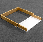 Складной универсальный пеленальный столик (СУПС) ANTEMI, цвет: белый/дерево, арт. НИК 70 б/д