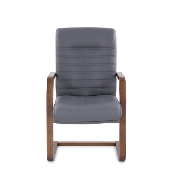 Кресло Орион Н/п дерево Д8 (темный орех) S-0422 (темно-серый)