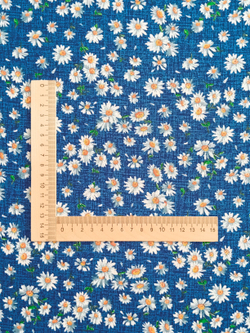 Ткань бязь плательная, рис. "Ромашки", ширина 150 см, арт. 623