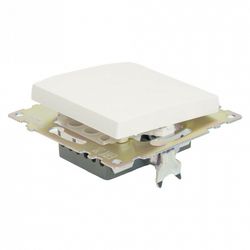 Переключатель перекрестный одноклавишный без рамки Stekker Катрин 49176