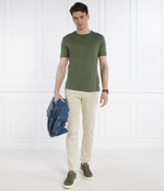 Льняная футболка Tiburt 456 BOSS BLACK - зеленый(50511612)